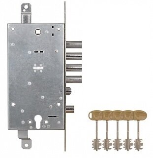 54787TSBM Mottura (Моттура) Замок врезной двухсистемный 54.787, ключ 60 мм