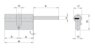 DPC1P3131 S3 PROJECT MOTTURA цилиндровый механизм 62мм(31х31) ключ/длинный шток, никель (1+5ключей)