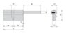 DPC1P4631 S3 PROJECT MOTTURA цилиндровый механизм 77мм(46х31) ключ/длинный шток, никель (1+5ключей)