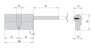 DPC1P7131 S3 PROJECT MOTTURA цилиндровый механизм 102мм(71х31) ключ/длинный шток, никель (1+5ключей)